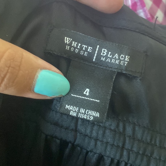 White House Black Market Black Lace Ruffle Dress - Picture 13 of 14